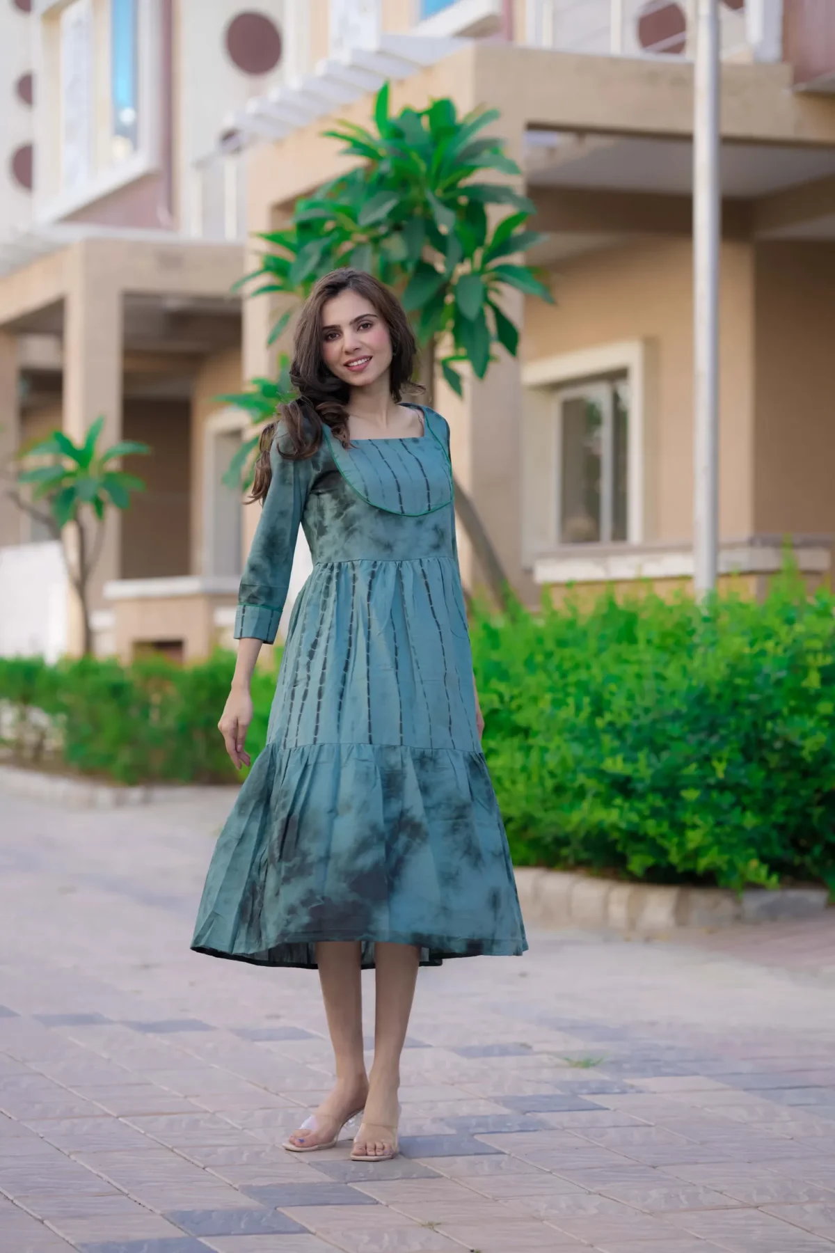 Shibori Print Cotton Kurti ( Tunic ) - Image 3
