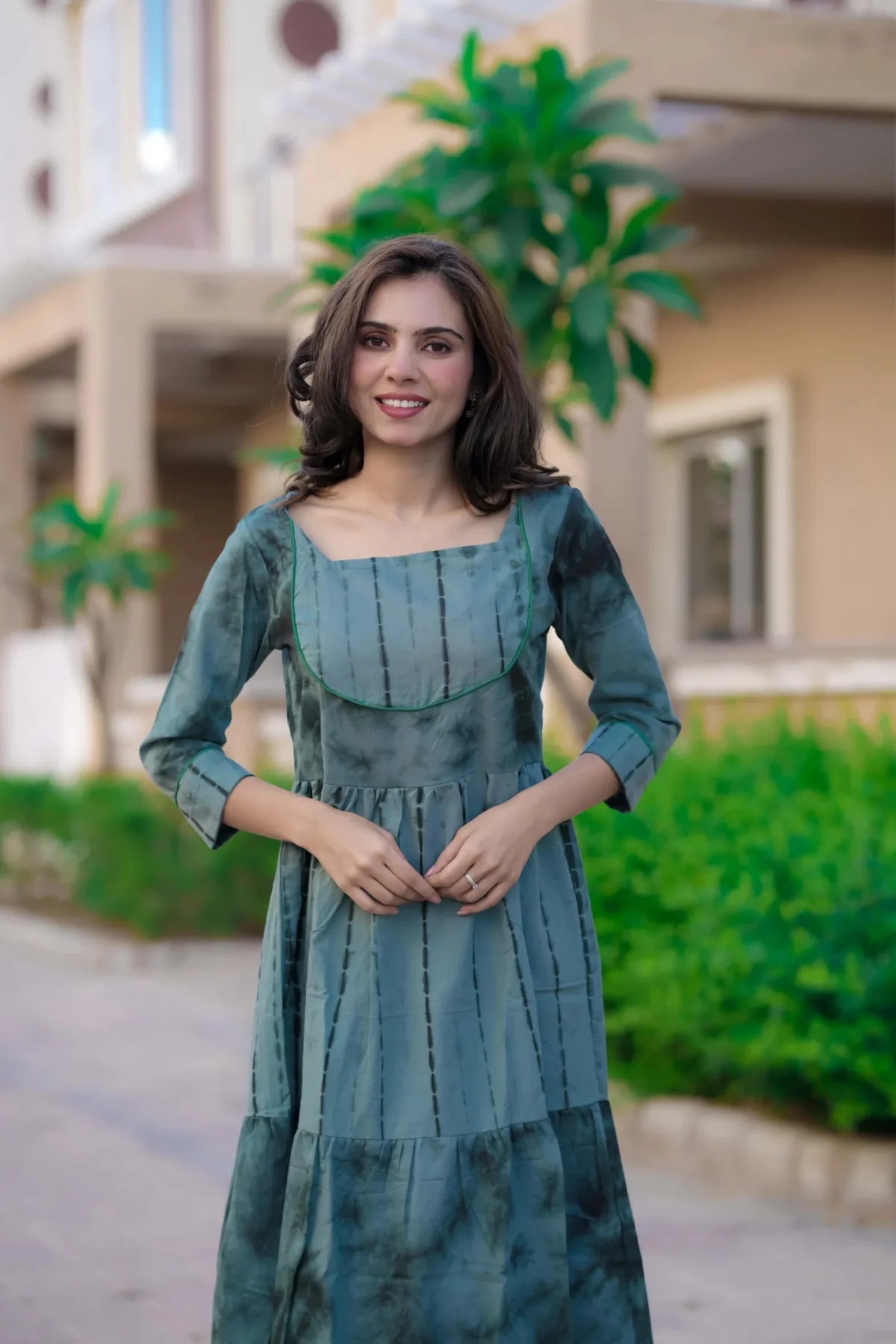 Shibori Print Cotton Kurti ( Tunic ) - Image 2