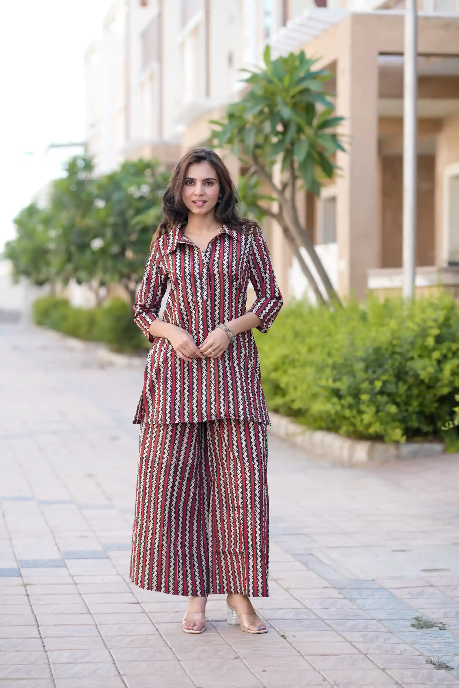 Traditional Bagru Print Cotton Kurti Plaazo