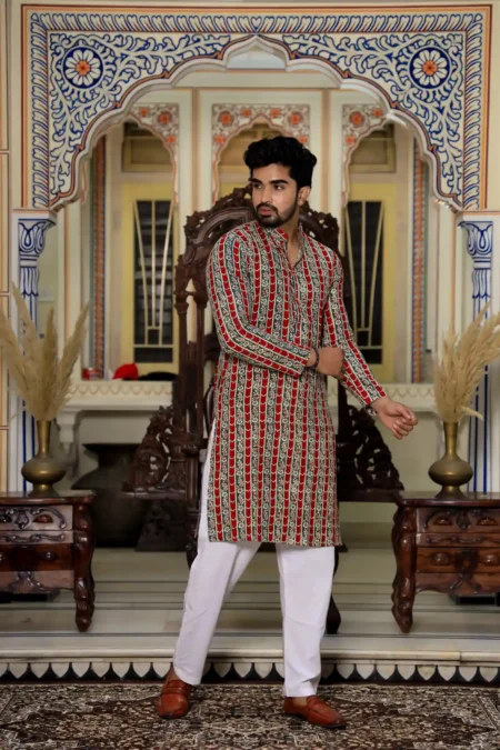 Padcha Bagru Block Print Men's Kurta